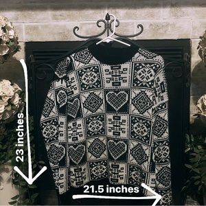 vintage checkered sweater